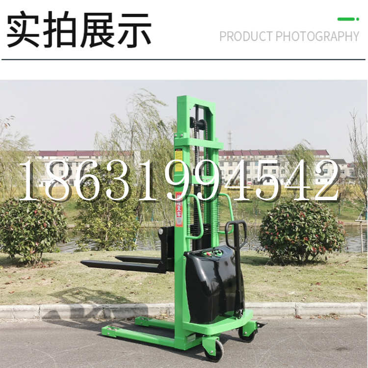 青河县电动叉车堆高车液压铲车电瓶1吨2吨站驾步行式小型全自动叉车